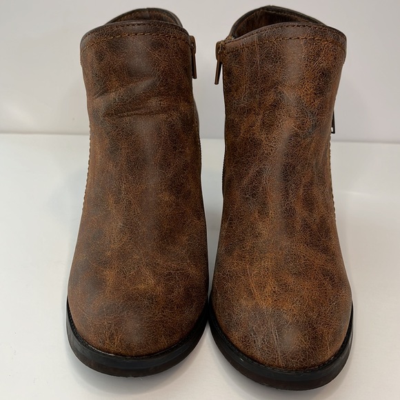 Rampage Brown Ankle Booties Size 8 - Picture 2 of 9